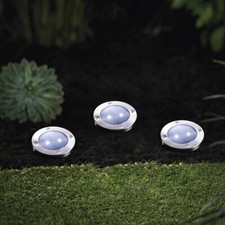 MeLiTec 3 Stück Solar Bodeneinbauleuchte SEL04, rund B-Ware