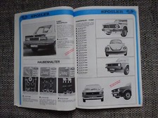 Racimex Tuning Prospekt Brochure Motorsport Zubehör 1978 1979 Deutsch selten rar