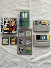 Gameboy Pocket Acrylcase + Gameboy Color Dragonball Z + 10 Div. Nintendo Spiele