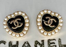 Gold Schwarz Set 8 Knöpfe