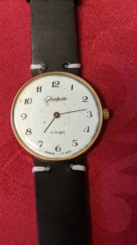 Glashütte herrenuhr vergoldet - herrenuhr,