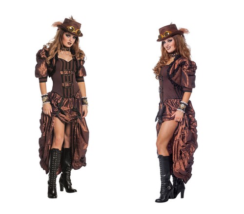 Deluxe retro steampunk kostüm - deluxe,