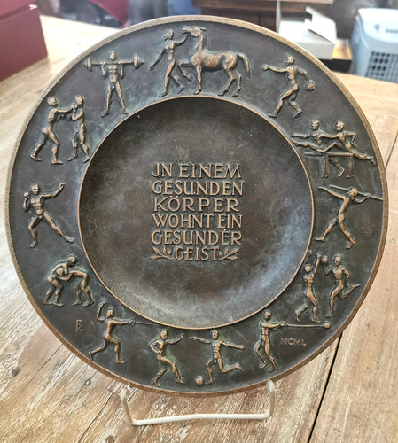 Seltener bronze wandteller - seltener,