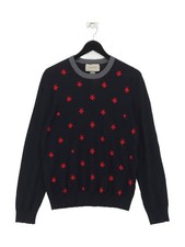 Gucci Damen Pullover L Blau