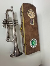WELTKLANG VINTAGE TROMPETE IN SILBER ORIGINAL KOFFER NR.I2830