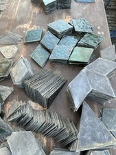 25 Antik Glas Scheiben Ornament Kathedralglas Bleiglasfenster Rhombus 1900 Karo