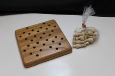 Solitaire Spiel Echtholz neuwertig kleines Spiel ideal für unterwegs Autoreise