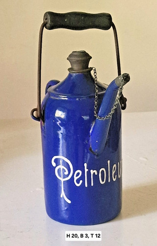 Alte emaille petroleumkanne - alte,