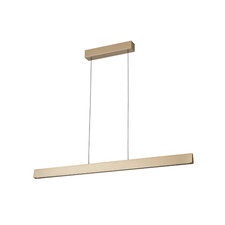 Orion Tara LED Hängelampe Pendelleuchte Messing matt Wohnzimmerlampe 120 cm