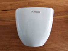 Keramik Übertopf Blumentopf Pflanztopf von Florissima Weiß ca. 12x12 cm / 11 cm