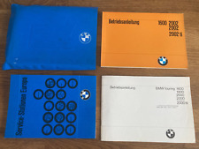 BMW 2002 E10 1600 1800 2000 2002 tii/touring 1971 orig. Bordmappe Bedienungsanl.