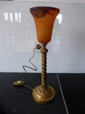 Jugendstil Lampe Tischlampe  Nachttischlampe alt antik  Pate Verre Croismare alt