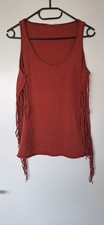Fransen Shirt Rot Tank Top