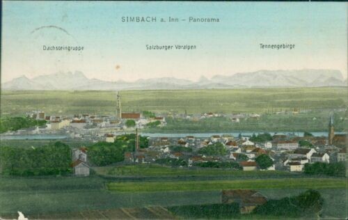 Ansichtskarte simbach inn - simbach, a.