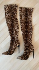 Damenstiefel overknee leopard - damenstiefel,