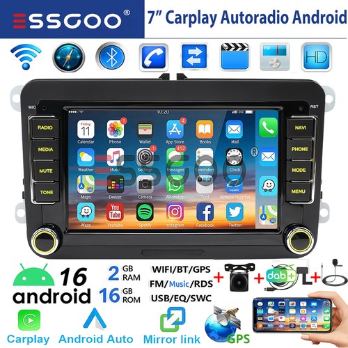 Dab carplay android16 din - dab+, 2