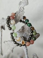 Naturstein doppelarmband - naturstein,