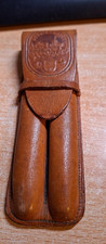 Füller Etui Leder Etui  Füllfederhalteretui, Brandstempel der Stadt Preetz/Holst