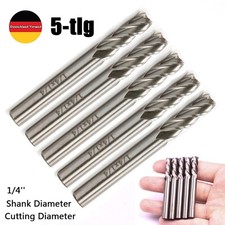 5x 1/4'' Schaftfräser