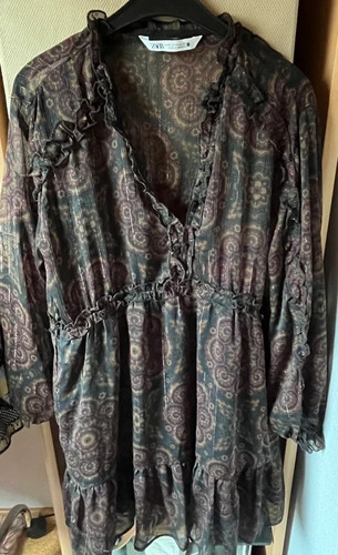 Zara kleid boho rüschen - kleid,