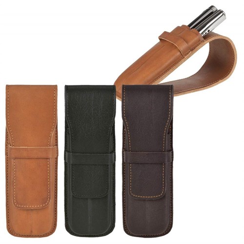 Leder stiftetui stiftebox - leder,