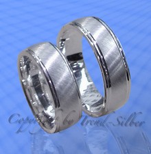 2 Trauringe Eheringe  Silber 925 , Gravur Gratis , J29x