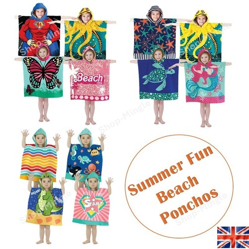 Poncho strandtuch mit kapuze - strandtuch,