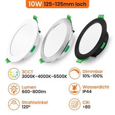 1-24x Led Einbaustrahler Dimmbar 4W-22W 3CCT Flach Slim Bad Einbau Spot Schwarz