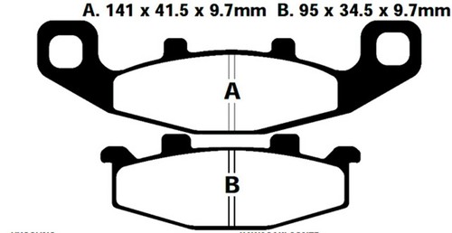 Bremsbeläge für kawasaki - für,