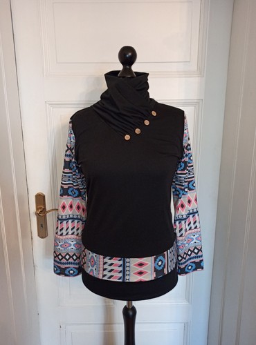 Langarm shirt schwarz - langarm-shirt, xl