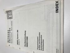 Index System 200 Version 7.0 Kurzbeschreibung Index H200 CNC Drehmaschine GS 