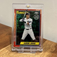 2025 Topps Chrome Update #U90C-44 Aaron Judge 35th Anniv. Silberpaket Mojo /99