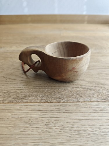 Kuska holztasse mit fingerloch - holztasse,