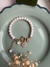 Süßwasserperlen armband 8 - süßwasserperlen, 7-8