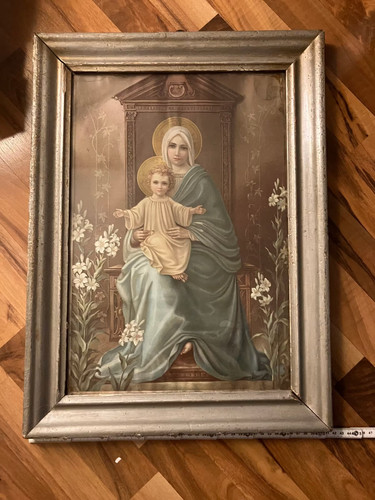 Altes marienbild mit jesuskind - marienbild,