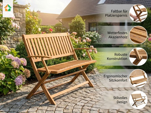Sitzer faltbare gartenbank - faltbare,