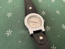 🇩🇪Rarität Aigner XL Armband Uhr Automatik Treasure Coll. Silber 1985 NP 1550,-