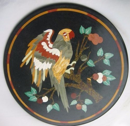 Runde schwarzer marmor - runde,