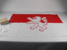 alte große Fahne Flagge rot weiß Löwe mit Gebrauchsanweisung