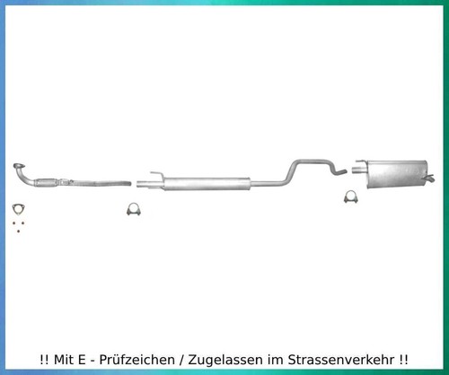 Auspuffanlage für opel meriva - auspuffanlage,