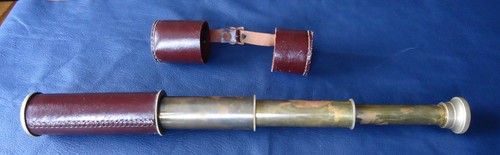 Vintage messing fernrohr mit - fernrohr,