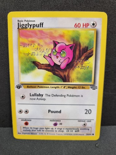 Pokemon jigglypuff jungle 1st - jigglypuff,