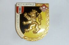 Alte Kühlerplakette Badge Plakette DMV MC Kurpfalz Kaiserslautern Oldtimer Pfalz