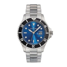 DUGENA Armbanduhr Herren Diver XL 4461075 Quarzuhr Mineralglas Datum 44mm