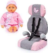 Puppenautositz mit Puppe