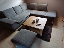 Polstergarnitur 2,50×2,40m.Marke:W.Schillig Hellgrau.Anschaffung 2014!.