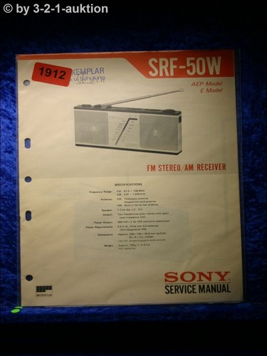 Sony service manual - 50w, fm