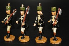 4 schöne alte Bergmänner, Erzgebirge 10 cm, Bergbau