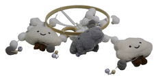 Baby mobile mit filzbällen - mit,