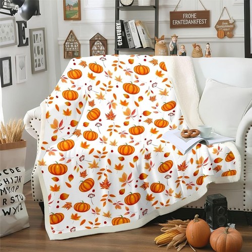 Kuscheldecke halloween kürbis - kuscheldecke,
